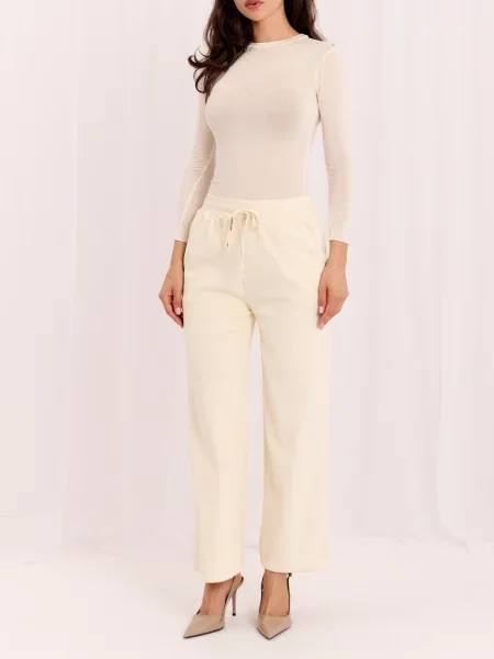 Hlače Italy Moda bež
