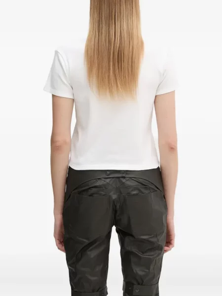 Cropp top A Bathing Ape® cu broderie alb