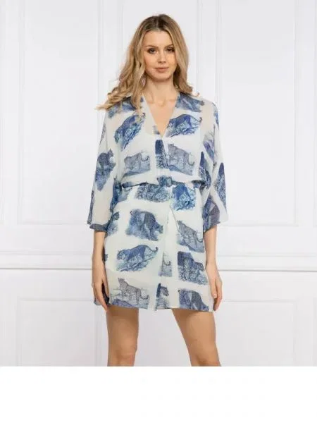 Silvian Heach Rochie BALWADA alb