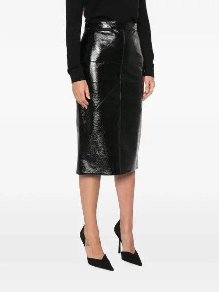 Fustă tip creion Lanvin negru