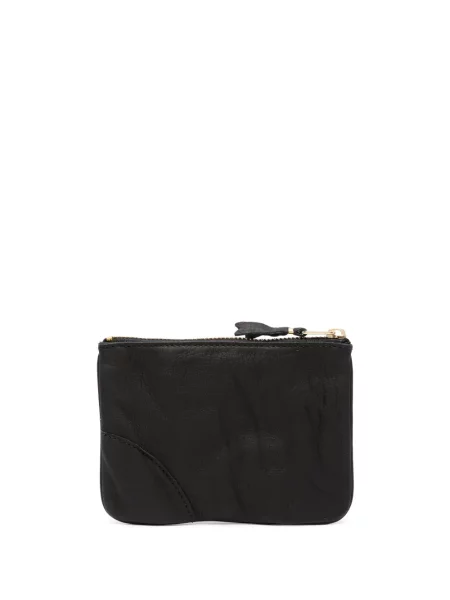 Iš natūralios odos piniginė Comme Des Garçons Wallet juoda