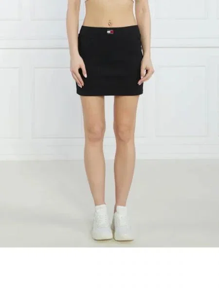 Tommy Jeans Fustă negru