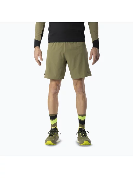Pantaloni scurți de alergare pentru bărbați DYNAFIT Alpine Pro military green verde