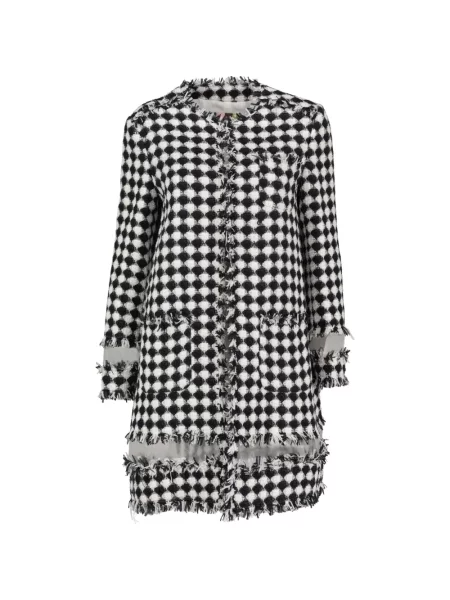 Παλτό Msgm tweed μαύρο