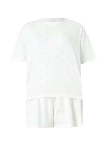 Hunkemöller Pantaloni scurți gri deschis alb