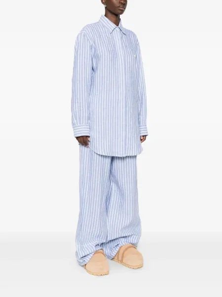 Rochie tip cămașă Off-white de costum alb