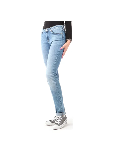 Blugi skinny Wrangler albastru