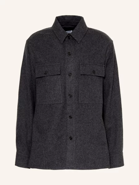 Jil Sander Svrchní Košile tmavě šedá
