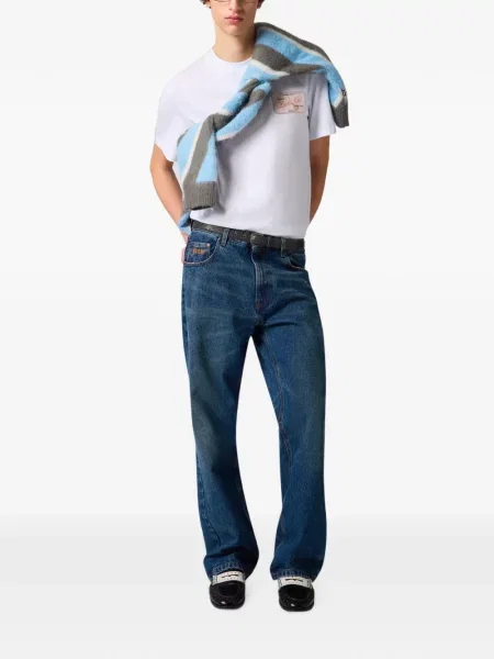 Tricou Msgm cu autograf alb