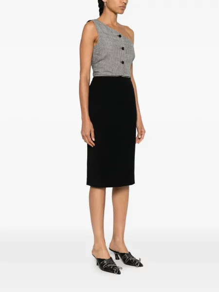 Midi midi sukně Christian Dior Pre-owned černé