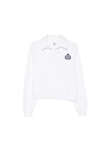 Haftowana bluza nierozpinana Sporty And Rich biała