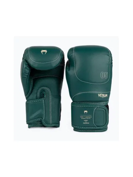 Боксерські рукавички Venum Impact Evo 16 OZ смарагдово-зелені зелені