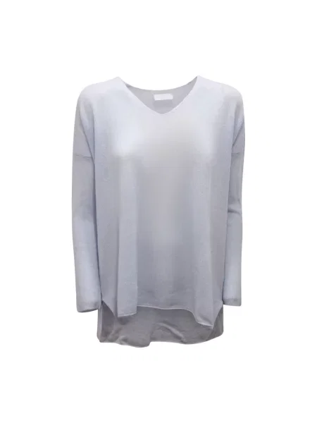 Sweter Biancalancia z kaszmiru niebieski
