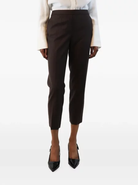 Decupat pantaloni Theory maro