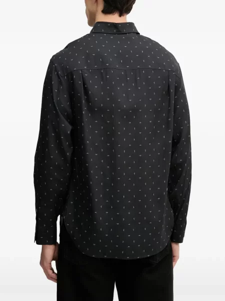 Košeľa Emporio Armani čierna