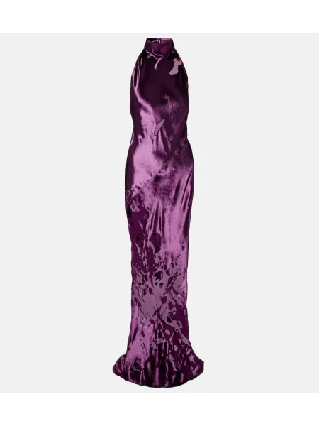 Rochie The Sei cu gât halter violet