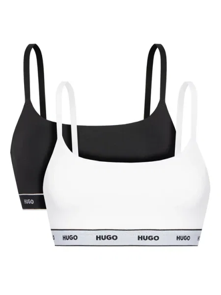 Сутиен HUGO 2 броя с изчистен дизайн бяло