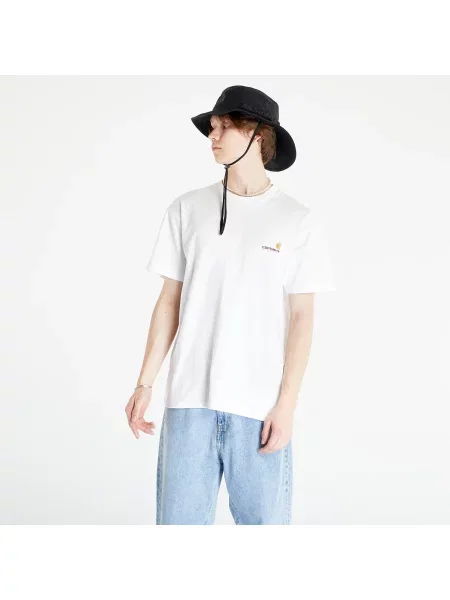 T-shirt Carhartt WIP American Script Short Sleeve T-Shirt UNISEX White XL λευκό