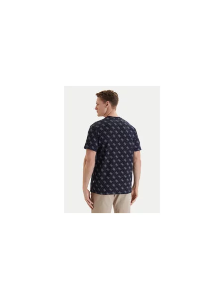 Guess T-shirt Relaxed Fit tamnoplava
