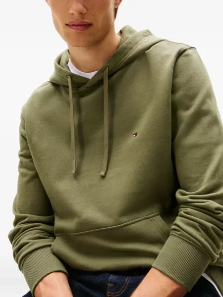 Hanorac cu glugă Tommy Hilfiger cu broderie verde
