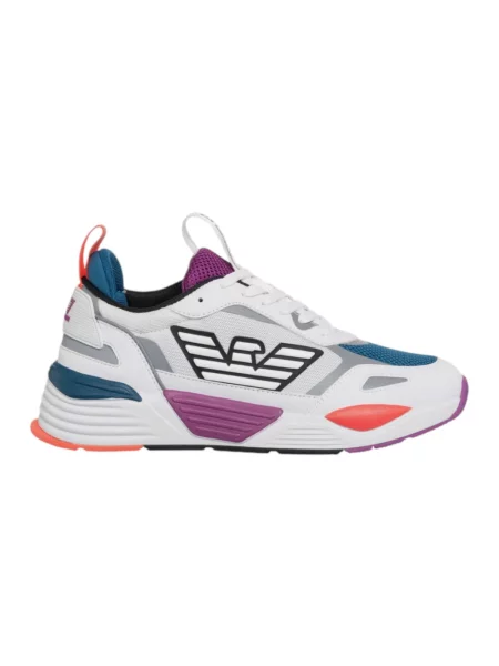 Wielobarwność sneakersy Emporio Armani Ea7 białe