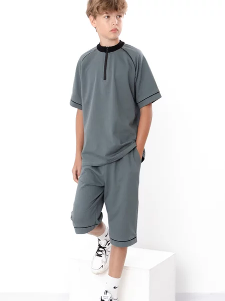 Дитячий Спортивний костюм Носи своє сірий