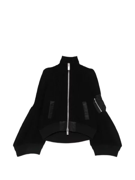Cardigan Sacai tricotate negru