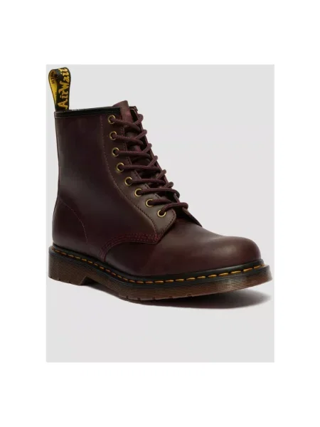 Botki Dr. Martens skórzane brązowe