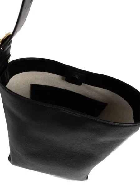 Geanta de piele Jil Sander din piele negru