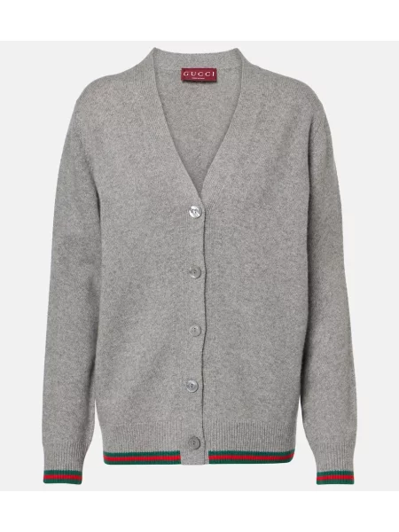 Cardigan Gucci de lână gri