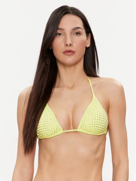 Guess Góra od bikini żółty