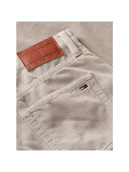 Tommy Jeans Spodnie Z Sztruksu Claire beige beżowe