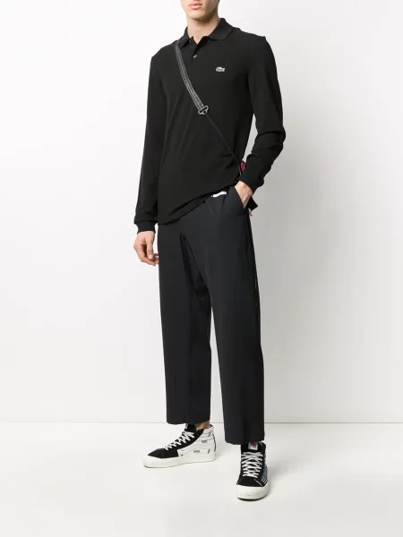 Polo marškinėliai Lacoste juoda