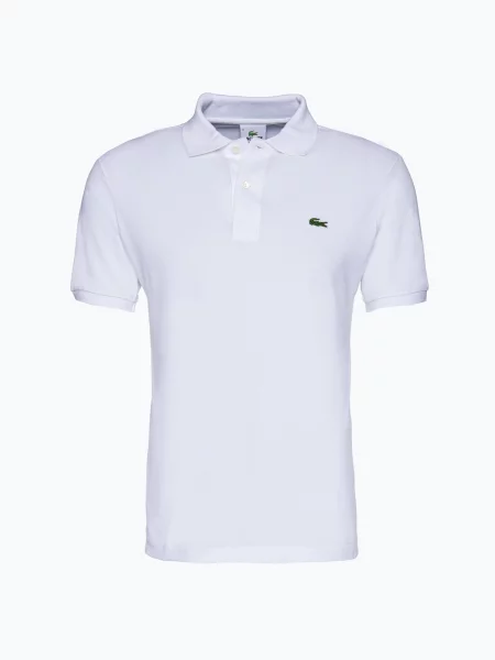 Lacoste koszulka polo Mężczyźni jednolity 3 biały