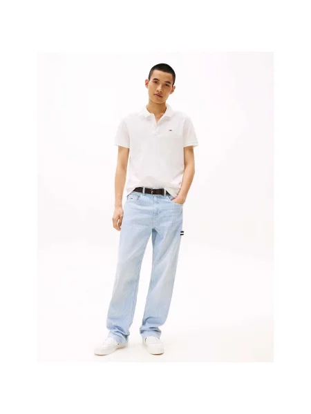 Tommy Jeans Polokošeľa biela