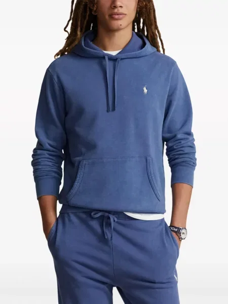 Ursuleț de pluș tricou polo Polo Ralph Lauren din țesătură twill clasic albastru