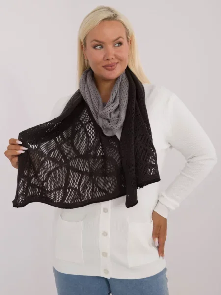 Fular Fashionhunters tricotate gri