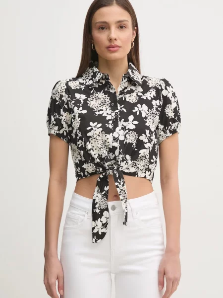 Gaudi camasa din femei cu guler clasic regular negru