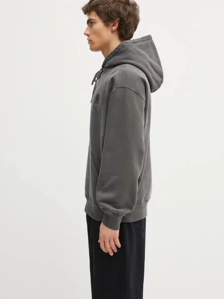 Hanorac cu glugă Carhartt Wip cu glugă gri