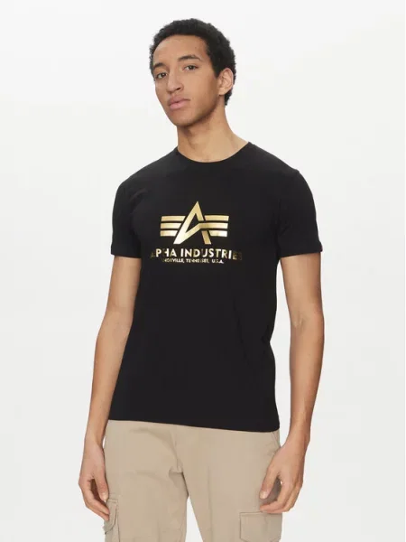 ALPHA INDUSTRIES Marškinėliai juoda
