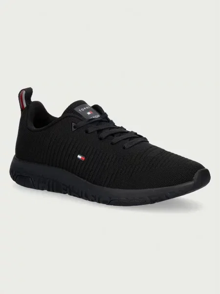 Tommy Hilfiger CORPORATE KNIT RIB RUNNER sneakers Ανδρικά μαύρο