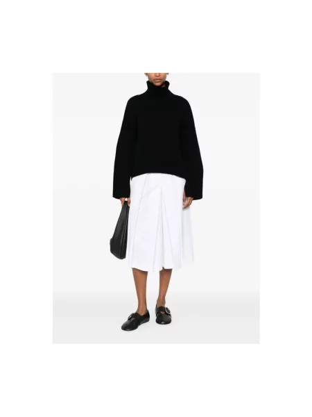 Sweter Soft Goat z okrągłym dekoltem czarny