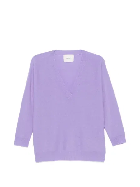 Pulover Lisa Yang cu decolteu în V violet