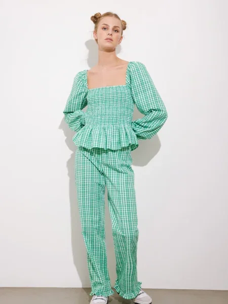 Envii Tricou Susan verde alb