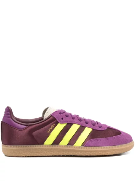 Sneakerși Adidas Samba cu șireturi din dantelă violet