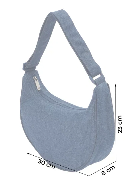 Adidas Originals kabelka hobo dámska rifľová Adicolor modrá