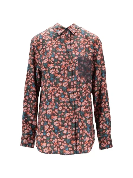 Květinová košile Paul Smith s potiskem růžová