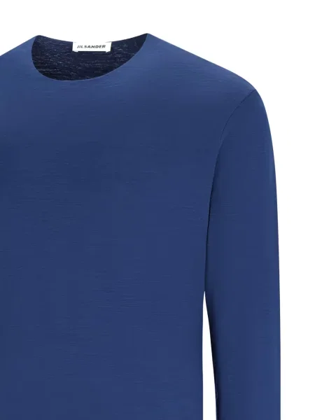 Lung tricou Jil Sander albastru