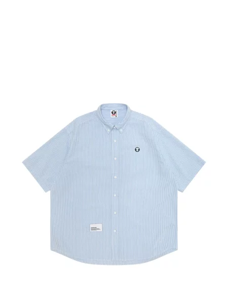 Cămașă Aape By A Bathing Ape cu dungi albastru