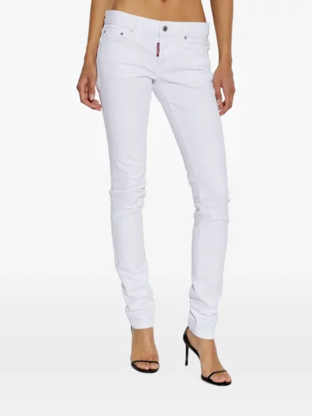 Blugi skinny Dsquared2 skinny fit alb